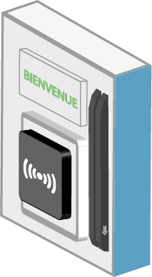 Lecteur d'accès piéton pour parking