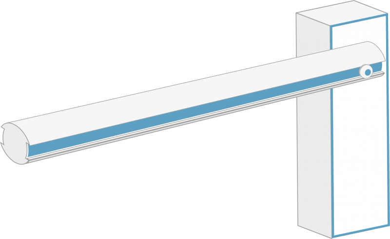 Barrière levant pour sécuriser un parc de stationnement