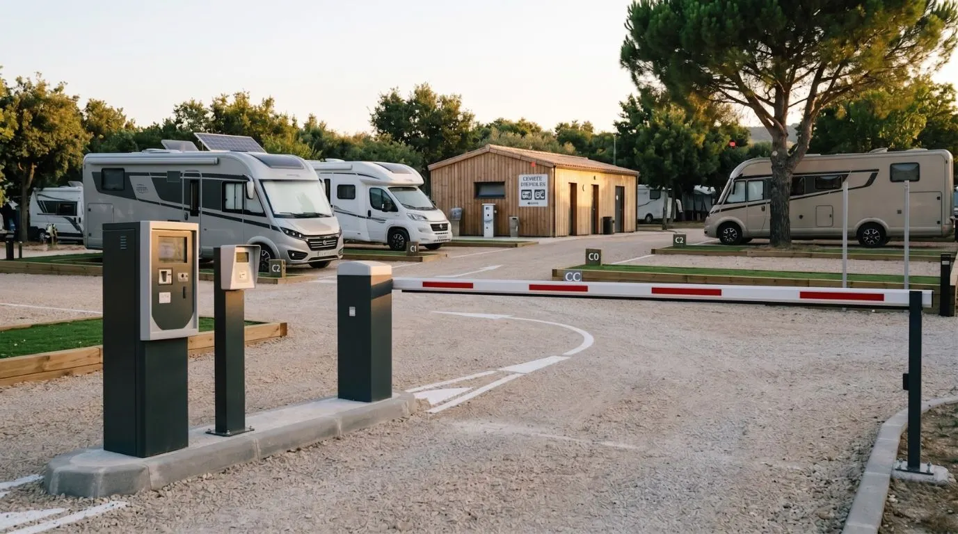 Controle accès aux zones réservées aux camping cars